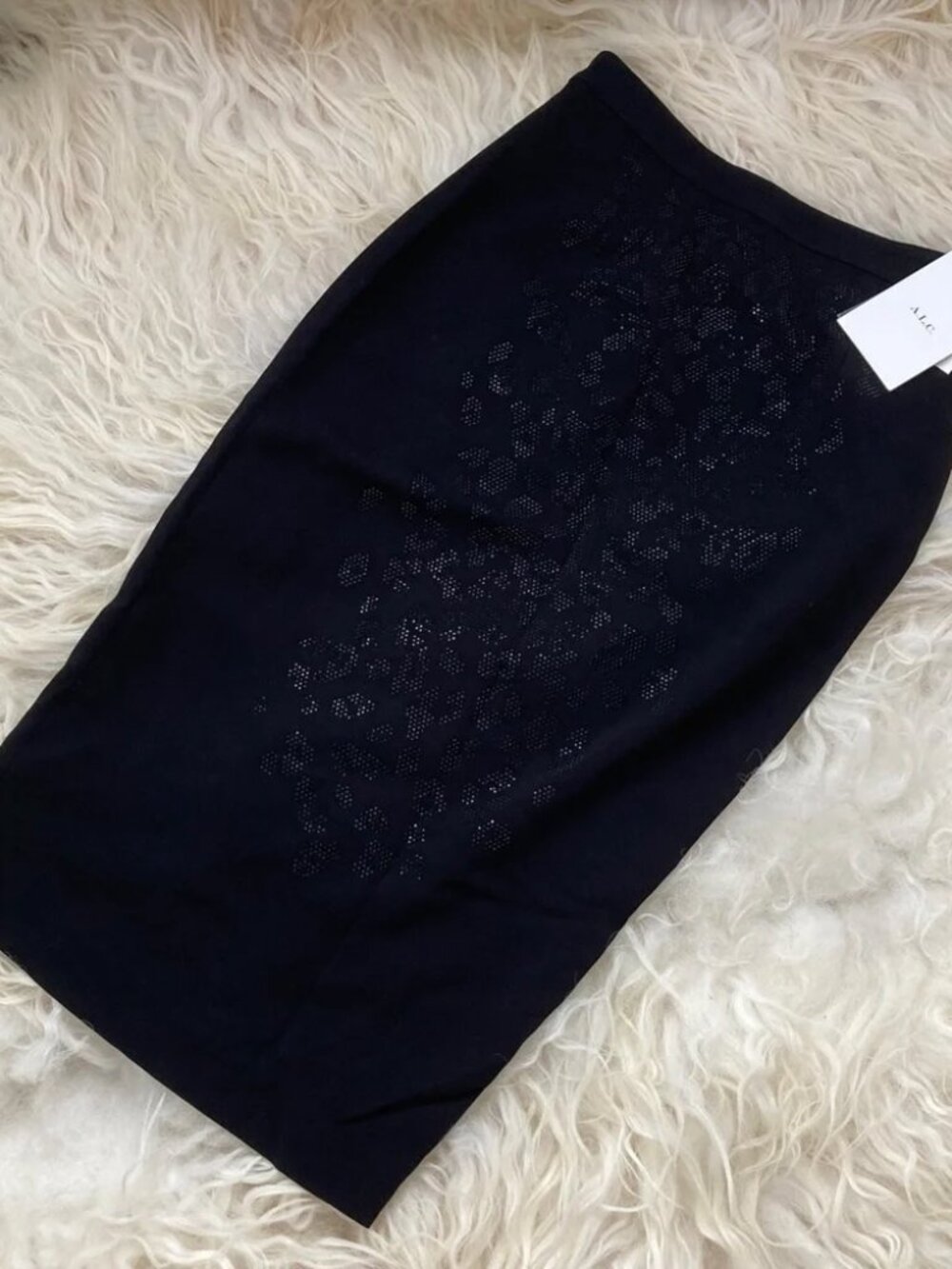A.L.C. Crystal Embellishments Knee-Length Skirt 1600 - Picture 5 of 9